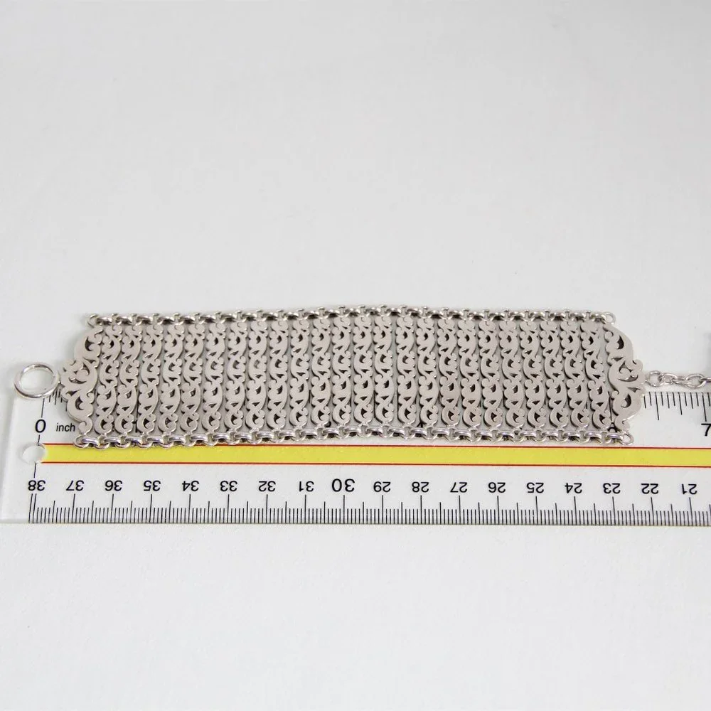 Lois Hill Sterling Silver Scroll Link Bracelet - Picture 8 of 13